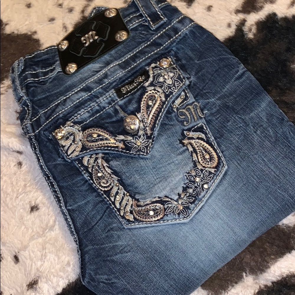 Miss Me Jeans Size 26 signature boot